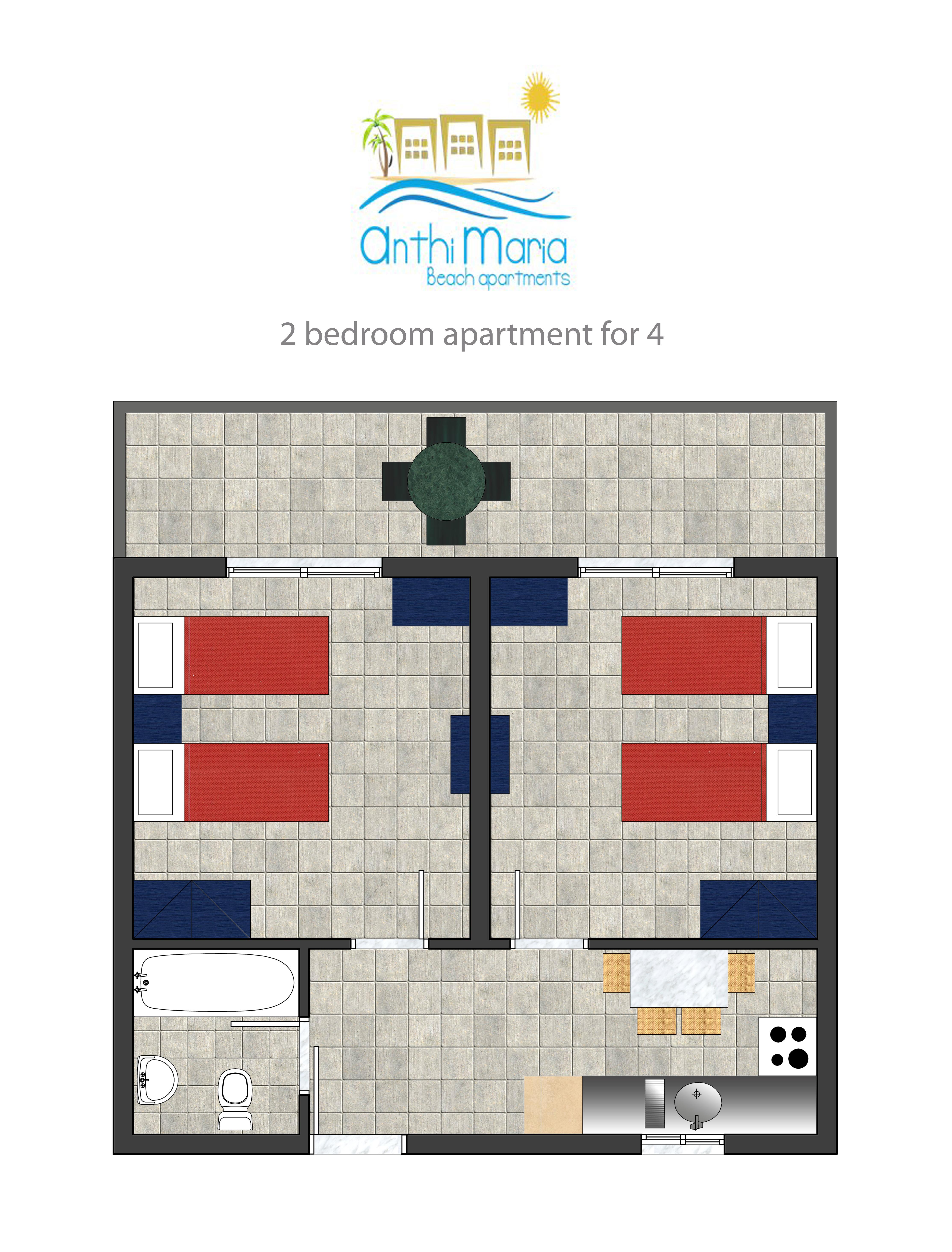 Anthi Maria Beach Apartments Pefki  Luaran gambar